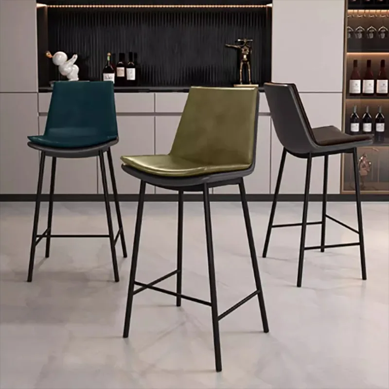 تصميم فاخر كرسي طويل الساق الجمال الشمال الحديثة بسيطة كرسي طويل الساق مريح قسط Taburetes Para Barra De Cocina أثاث المنزل