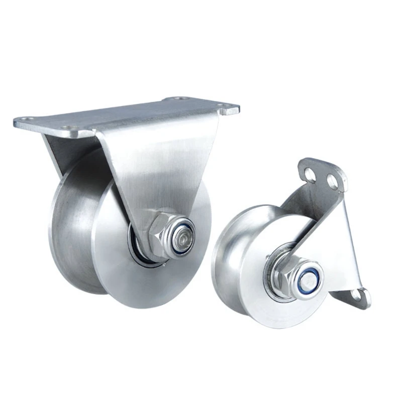 U-Type Pulley Roller Sliding Track Wheel Safe Stainless Steel Easy Installation Dropship