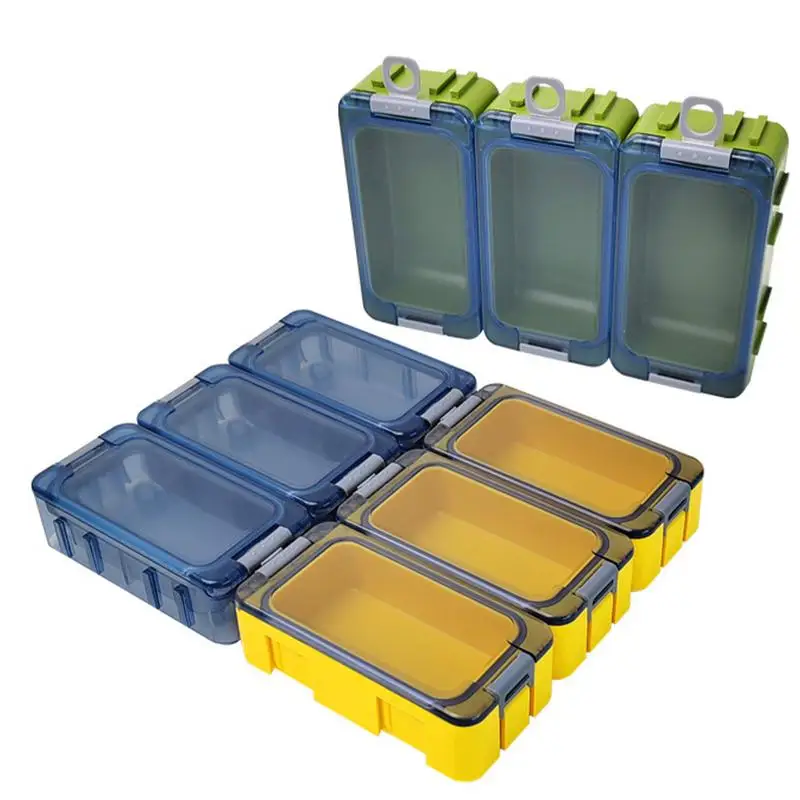 Fishing Tackle Box Organizer Waterproof Shockproof Lure Storage Silicone Sealing Strip Night Fishing Supply Luminous Accessory