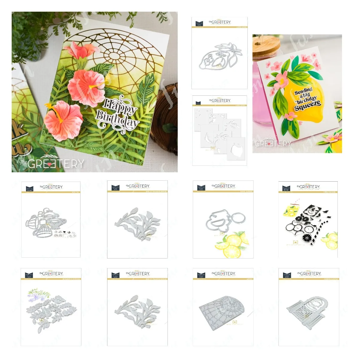 Bloom & Grow-troqueles de troquelado para bordes, plantillas en capas para decoración artesanal de álbumes de fotos, álbum de recortes en relieve DIY