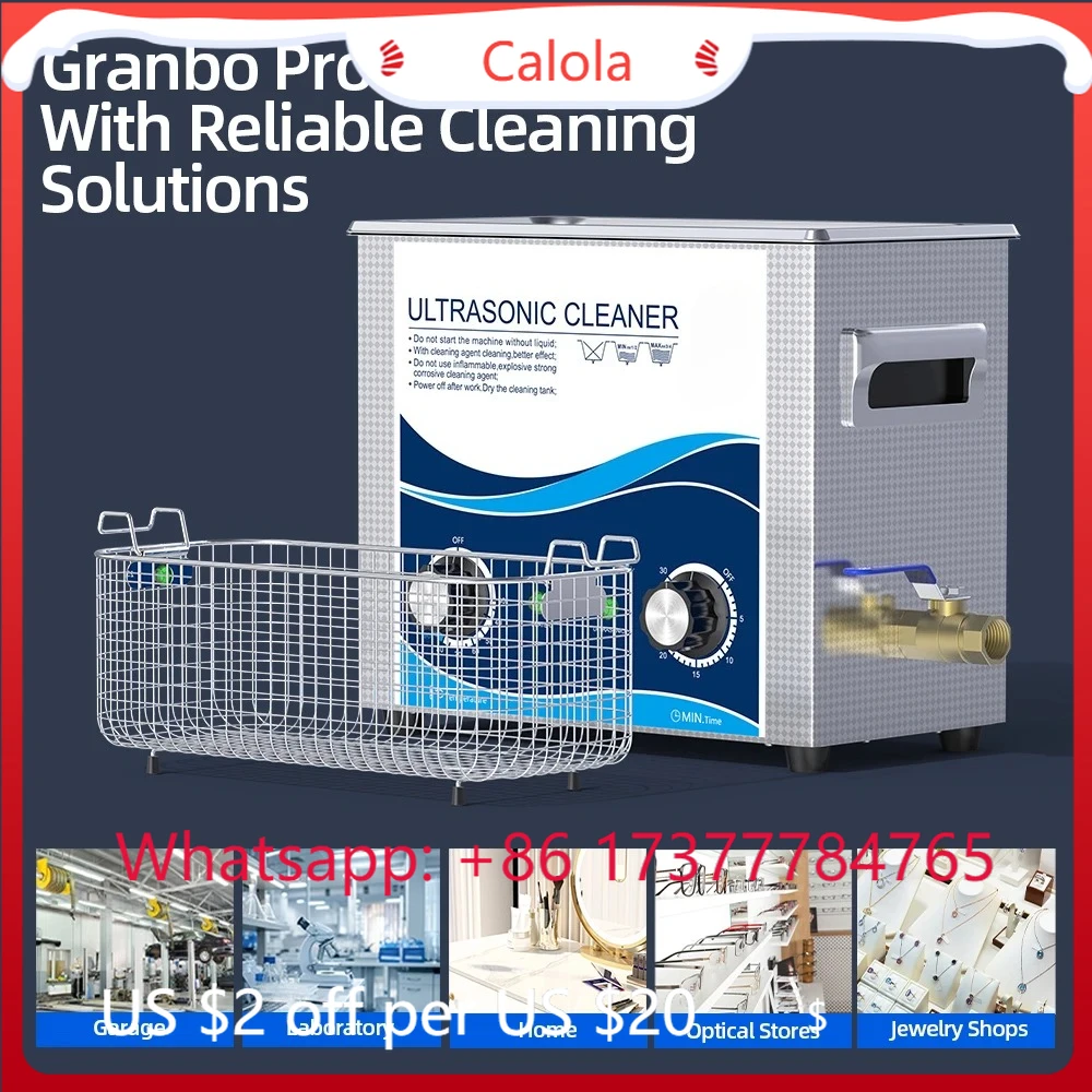 10L Mechanical Heating Ultrasonic Cleaner 240W/360W Vibration for Hardware Bearing Oil Removal
