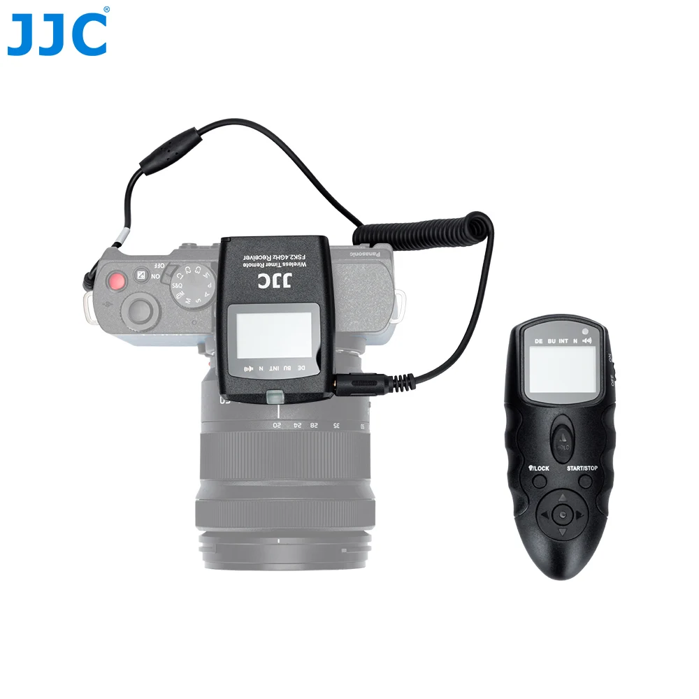 JJC Camera Wireless Wired Timer Remote Control with Intervalometer Wired Shutter Release Cable for Panasonic LUMIX S9 G100D