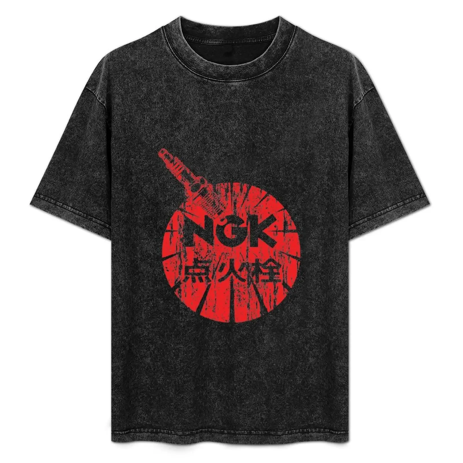 

Distressed Retro NGK Logo T-Shirt Personalized t-shirt croswit shirt man valentines clothes vintage t shirt men