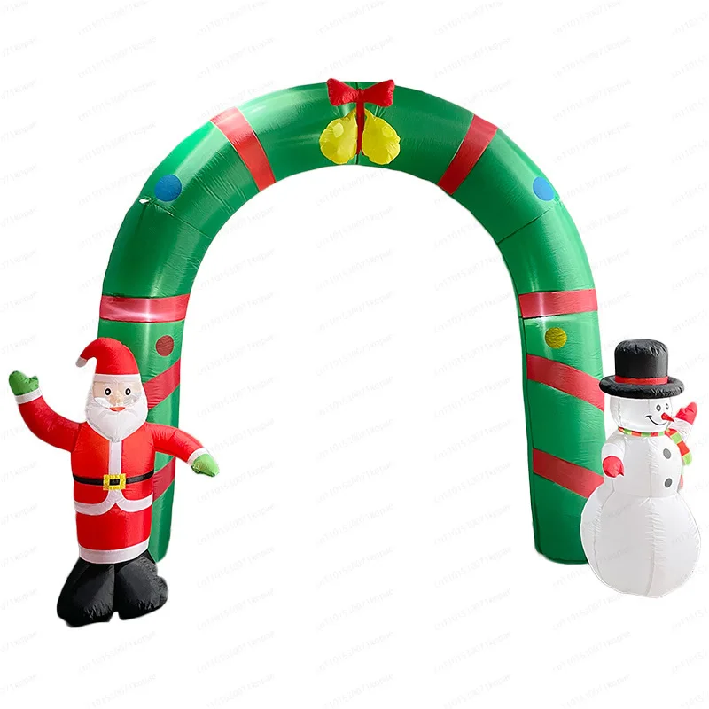 

Christmas Day Inflatable Santa Claus Arch Snowman Christmas Tree Glow Event Party Decoration Air Mold