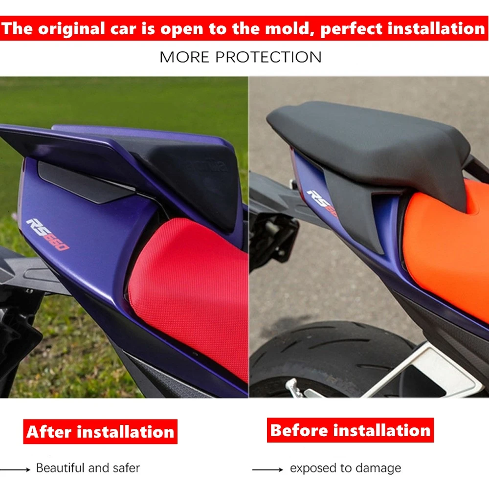 Motorcycle Rear Seat Hump Tail Cover Passenger Cushion   For Aprilia RS660/Tuono 660/RSV4 2021-2023