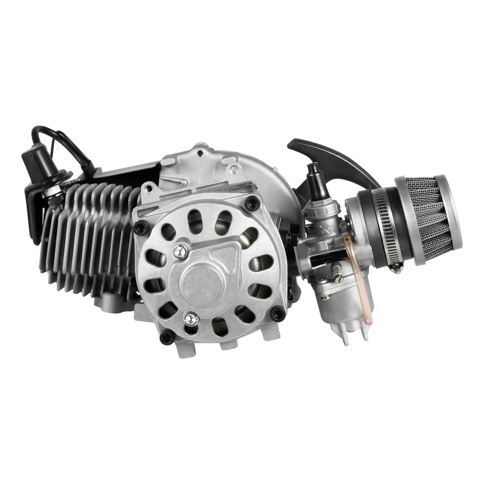 

2-stroke Pocket Bike Motor, 49.85cc Dirt Bike Motors, 1900w/7000rpm with Air Cooling System, 3PS Gasoline Engine 1.2-litre Tank