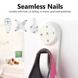 Invisible Seamless wall hook Nail 20Pcs