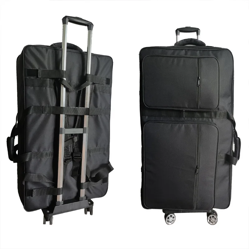 DJ Controller Storage Bag Remix Portable DJ Controller Case Shockproof Instrument Accessories Shoulder Strap Bags with Wheels
