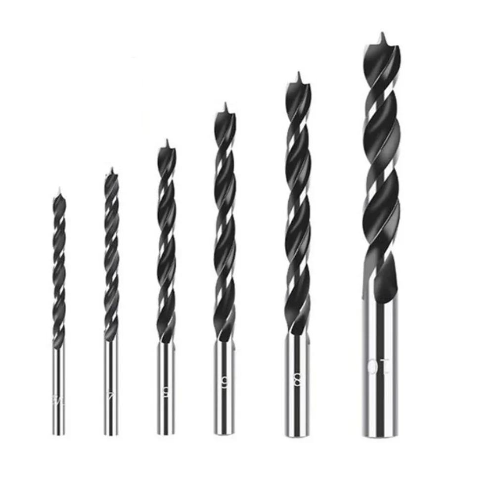 10 Stuks 3-10 Mm Spiraalboor Set Hout Spiraal Boor Met Center Point Hout Cutter Houtbewerking metalen Boren Gereedschap