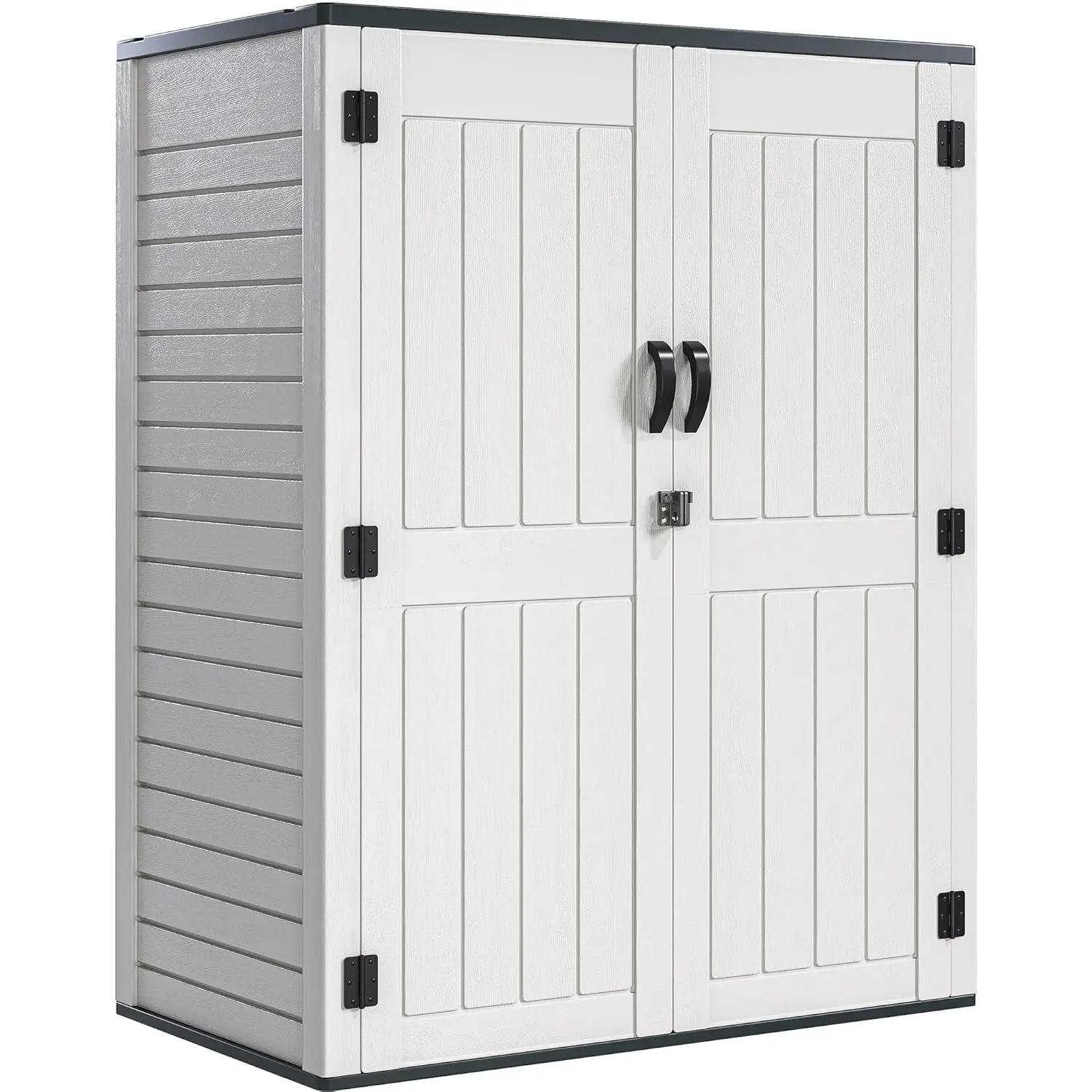 

59 cu ft Vertical Outdoor Storage Shed w/o Shelf, 5.6 x 2.3 ft Lockable HDPE Waterproof Tall Storage Cabinet,, Customized