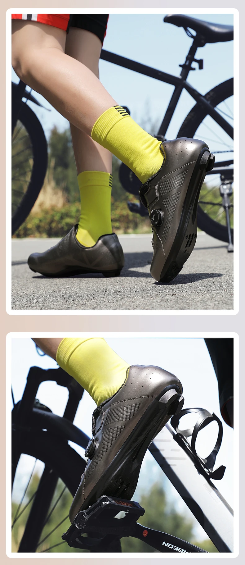 2026 Mountainbike-Schuhe für Herren und Damen, Weiß, A1, große Größe bis 48 # Radsportschuhe für Rennrad mit SPD-Klicksystem und Selbstverriegelung – Detail 10