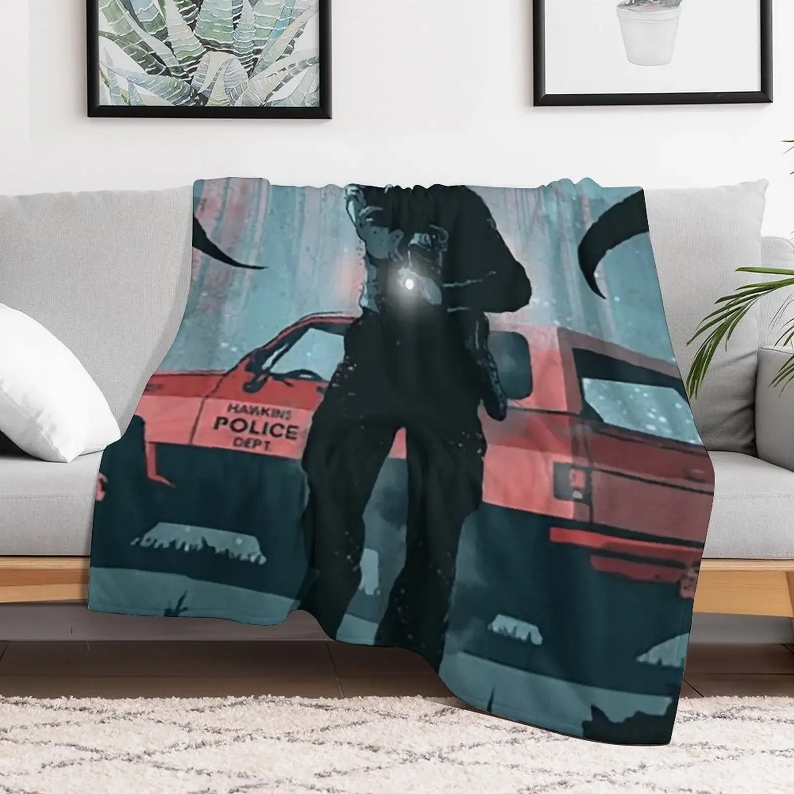 Jim Hopper - Blazer - Car Legends Throw Blanket Bed Bed Fashionable cosplay anime Custom Blankets