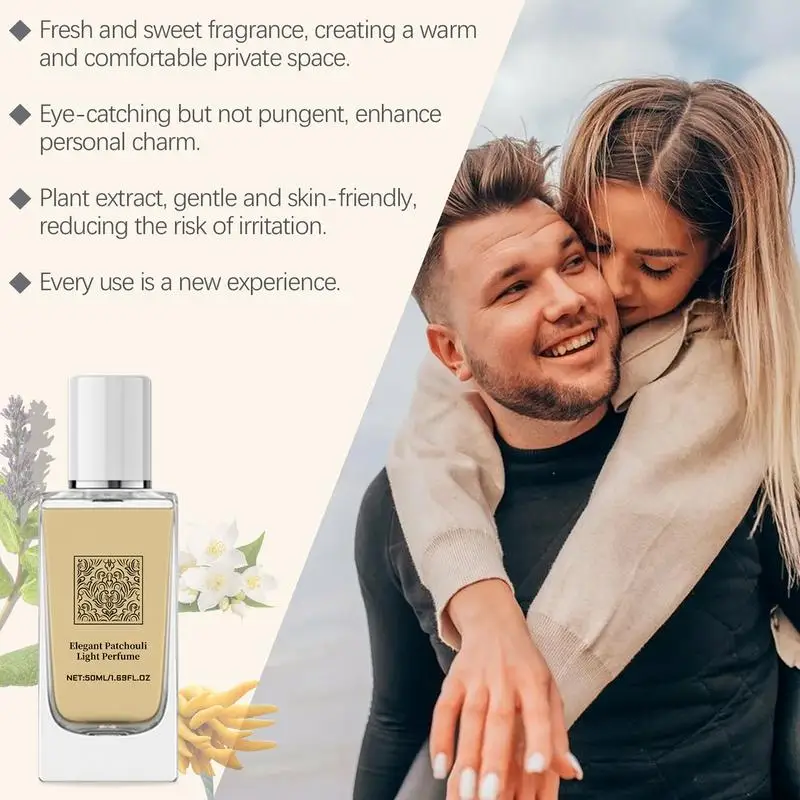 Elegante Patchouli Parfum Spray Patchouli Bergamot Vrouwen Parfum Schoonheidsproducten Bloemen Jasmijn Body Mist voor Mannen & Vrouwen