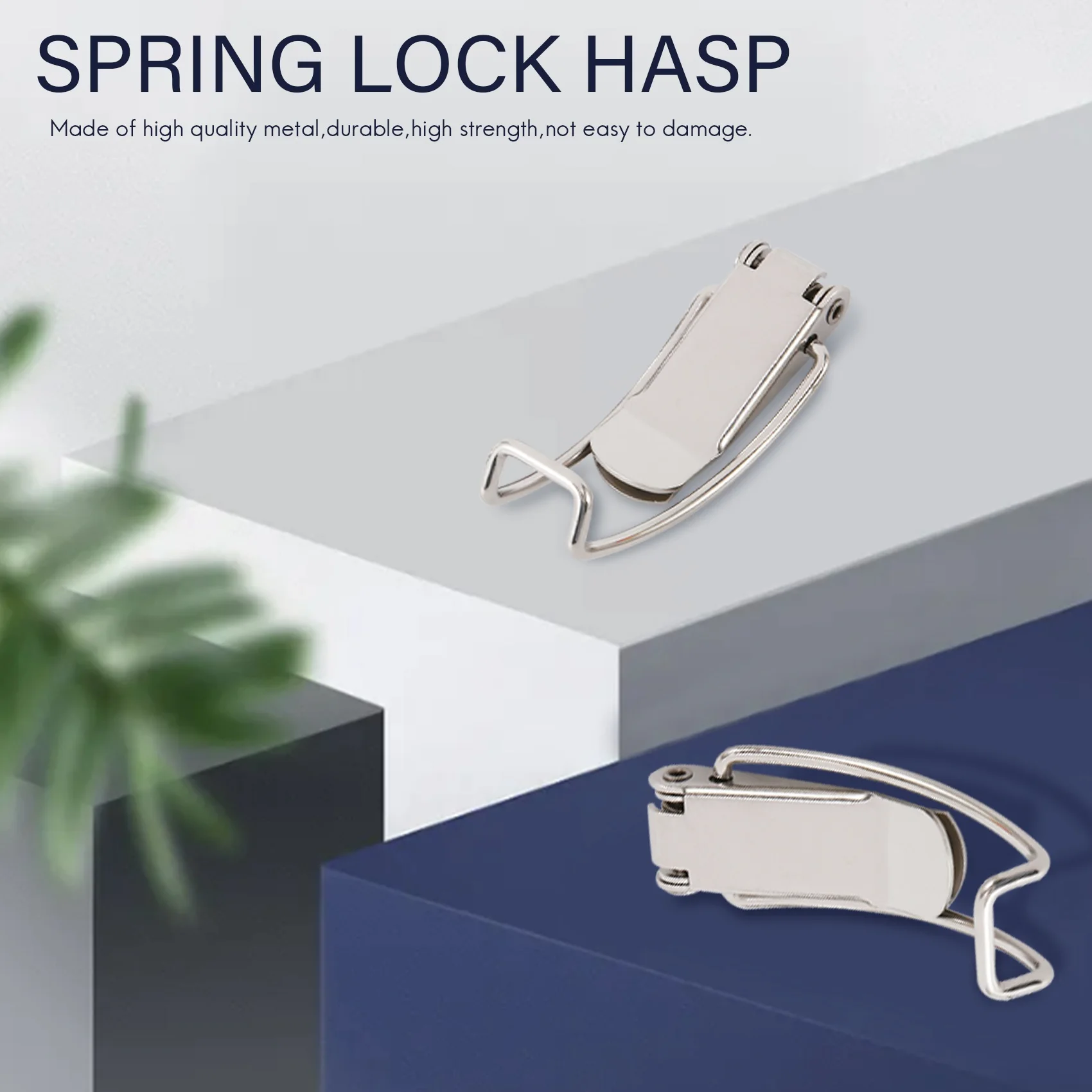Stainless Steel Spring Hasp 304 Stainless Steel Box Cabinet Spring Lock Hasp Transport Box Tower Buckle-A21R