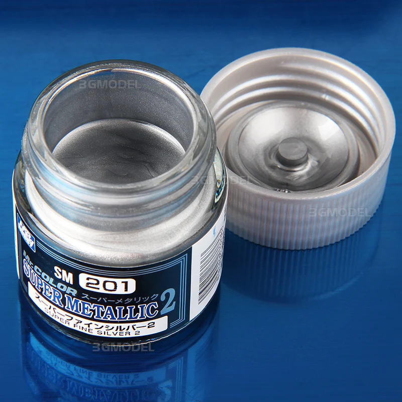 Model Oily Paint Metallic Color Super Plating Effect SM New Series 201-209 10ml Gunpla plastic Car model