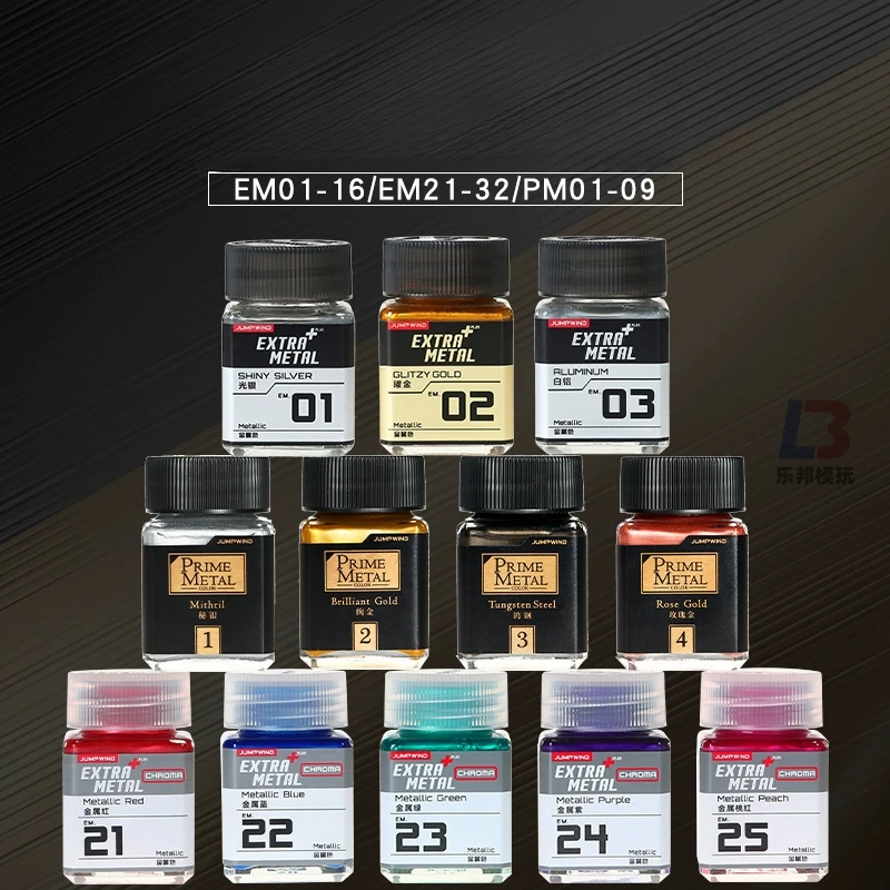 La pintura modelo de color metálico de 18 ml es adecuada para pintura para colorear modelo militar Gundam