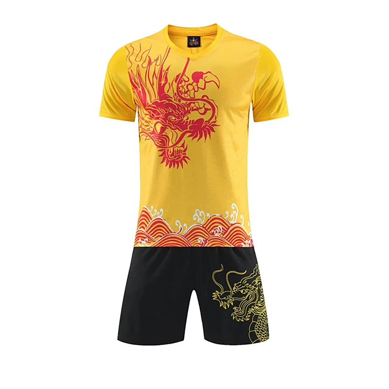 Fashion CHINA Dragon Table Tennis Jerseys Men's Running Suit Joggers Training Sportswear Gym Workout Exercise Clothes