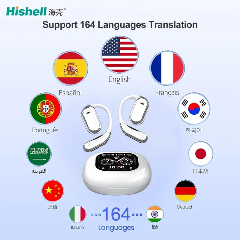 13Hot selling JM16 TWS Earbuds & Headphones with Real-Time 144 Language Voice Translation Noise Cancelling Feature Online Access