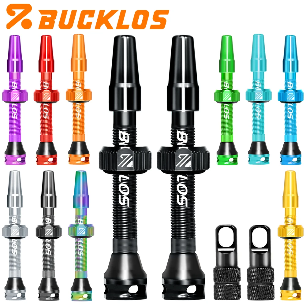 AliExpress BUCKLOS Bicycle Tubeless Valve 40mm 44mm Bike Tubeless Tire Valve CNC Bicycle Presta Valves Road Gravel Bike F/V Valves