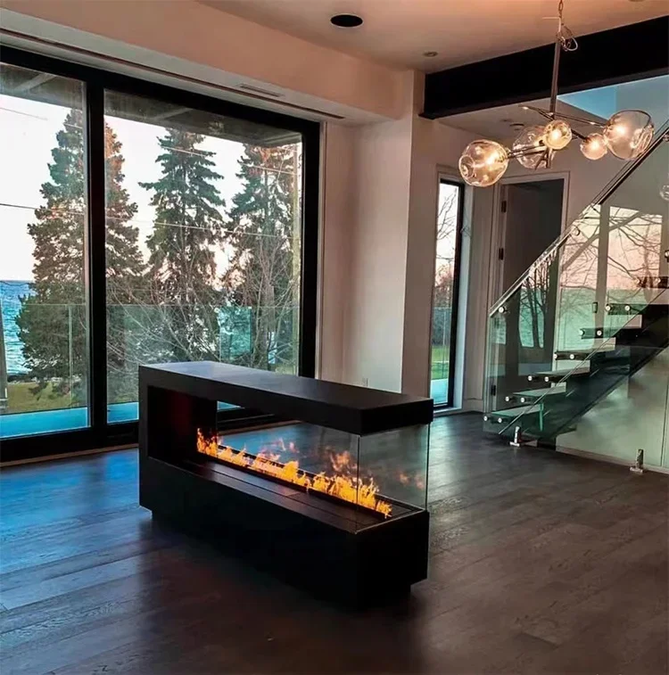 3D Water Vapor Fireplace Electric Insert 7 LED Flame Colors Vapor Steam Water Fireplace 2000 Mm factory outlet