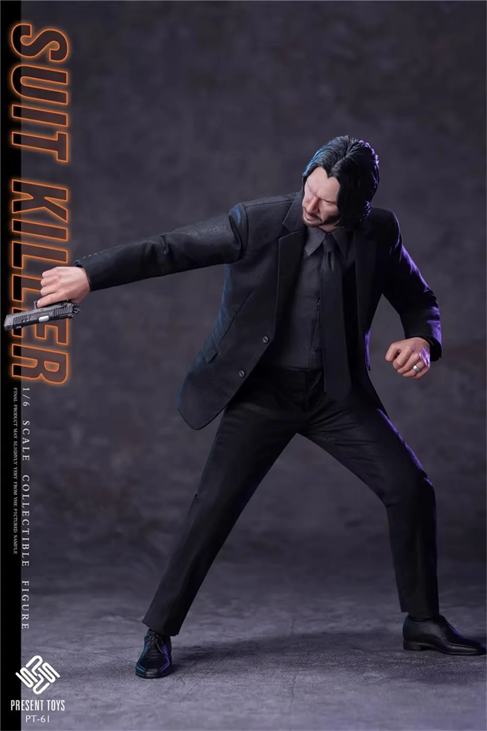 1/6 PRESENT PT-sp61 Handsome Guy Man Suit Killer Keanu Reeves Full Set Moveable Action Figure About 12