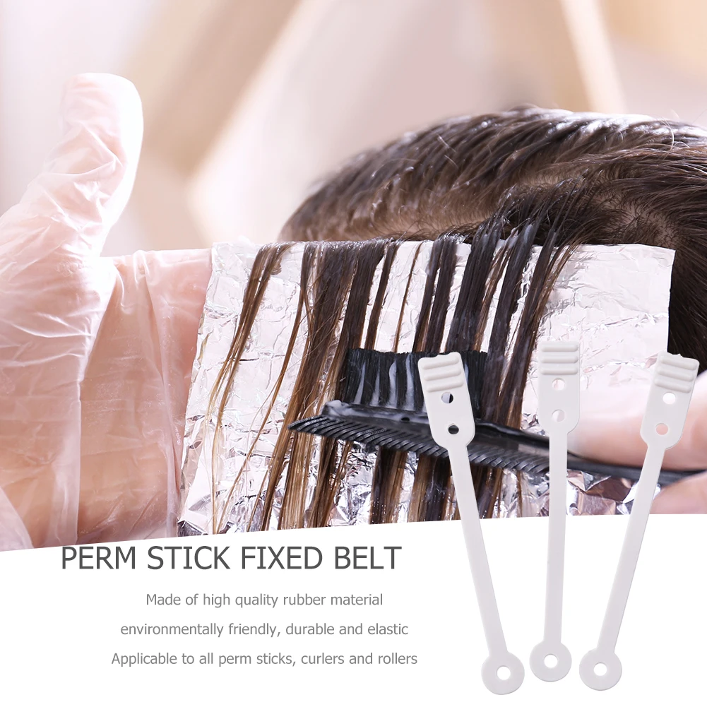 

50pcs Curly Hair Shaping Stick Professional Rubber Hair Rolling Sticks Replacement Elastic Styling Tools for Hair Salon
