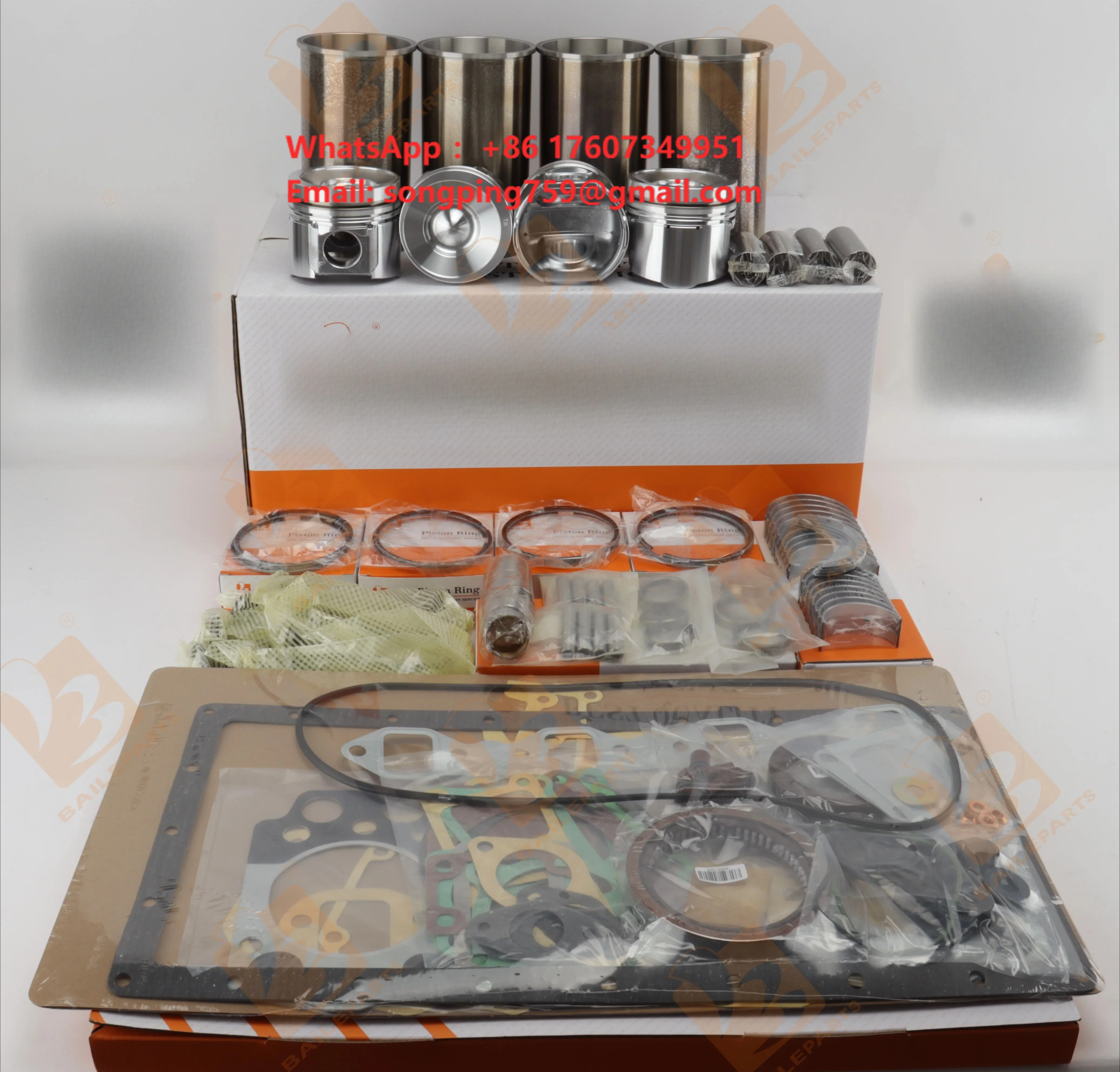 New Overhaul Rebuild Kit for Deutz Engine F4L912 F4L912W BF4L912 Tractor Engine Overhaul Repair Kit Diesel Engine Kit Parts