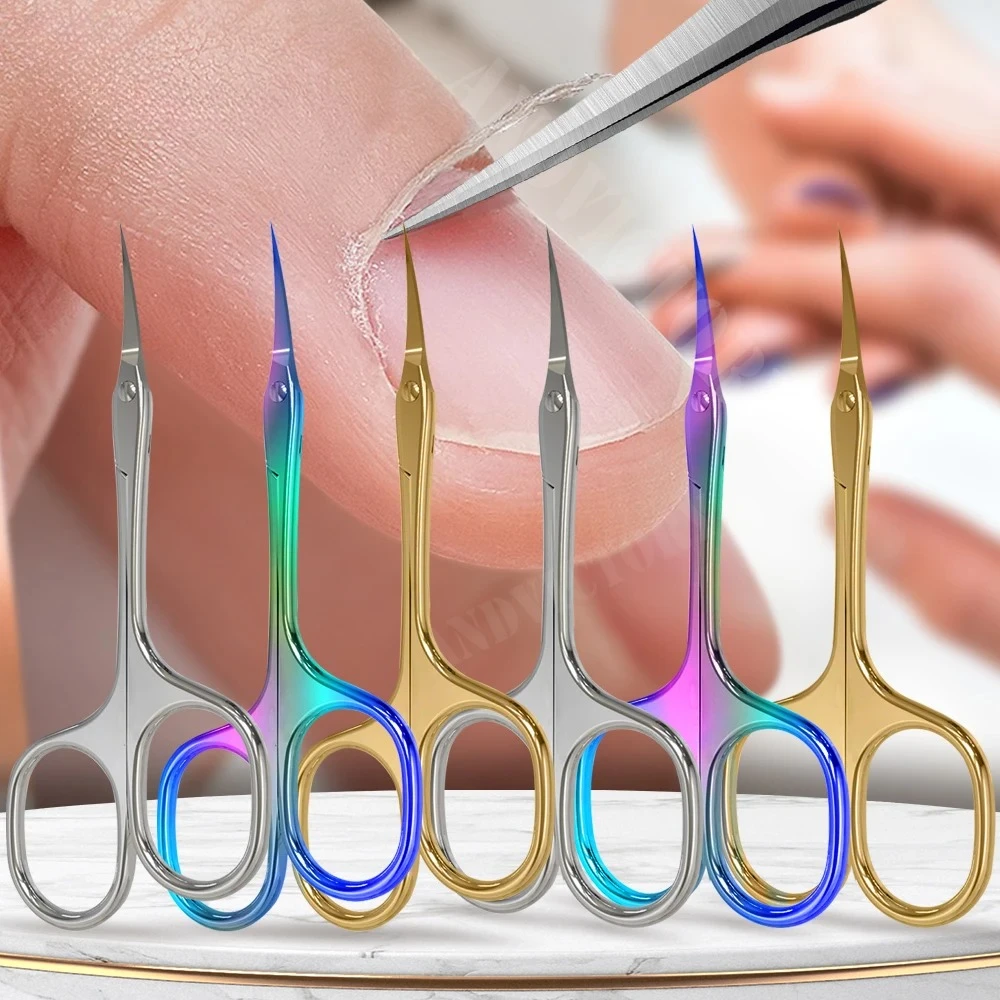 

1Pcs Cuticle Scissors Nail Cuticle Clippers Trimmer Dead Skin Remover Stainless Steel Professional Nail Art Tools Cuticle Cutter