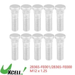 UXCELL 10pcs M12x1.25 Vehicle Wheel Stud Bolt for Subaru Ascent 2019-2023 for Toyota 86 2017-2022 No.28365-FE001/28365-FE000