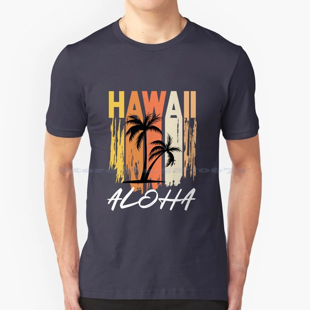 Hawaii Aloha Hawaiian Island Family Vacations Boys And Girls T Shirt 100% Cotton Tee Native Hawaiian Vacation Family Surf Palm