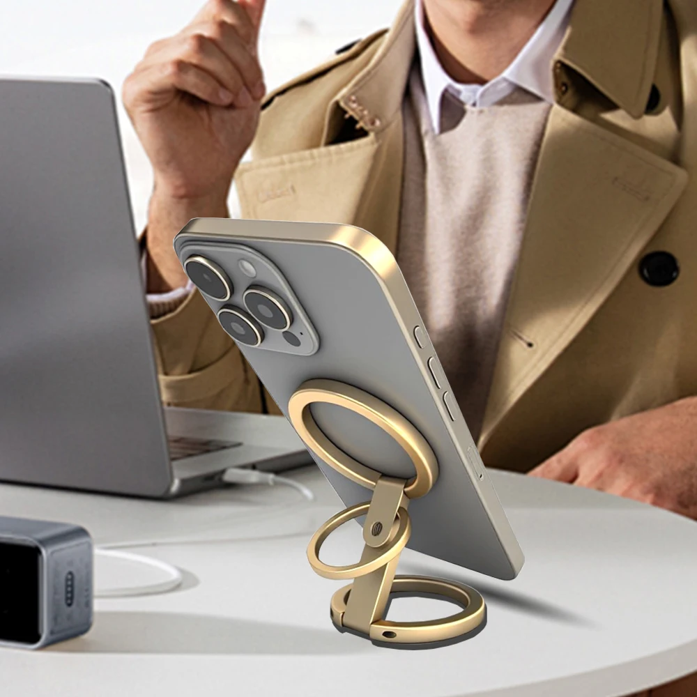 ل مشبك الإصبع المغناطيسي 4 أقسام شفط مغناطيسي مزدوج الجوانب 1 قطعة خفيف للغاية ورقيق للغاية شفط قوي دوار 360 ° #4