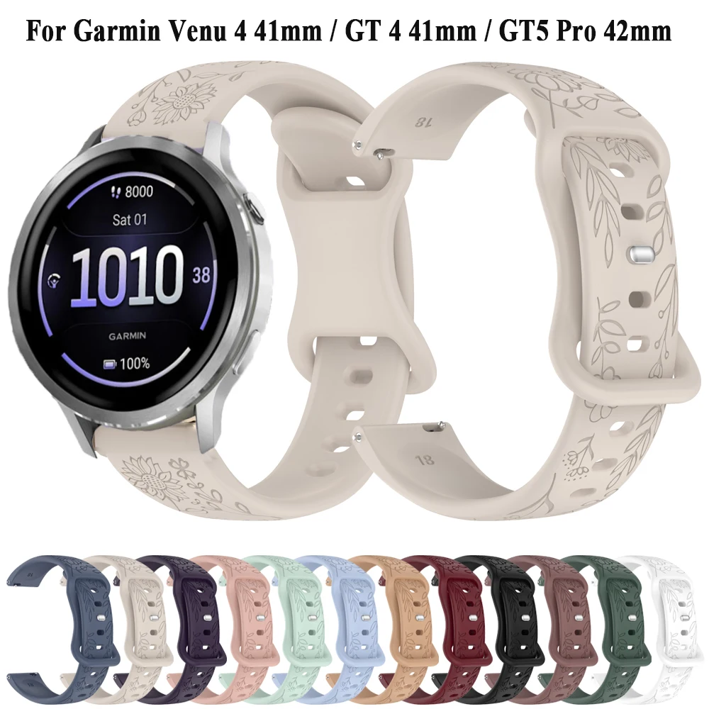 20mm 18mm Silicone Wrist Band For Garmin Venu 4 41mm Venu 3S 2S 2 Plus Strap Bracelet For Huawei Watch GT6 5 41mm Watchband Belt