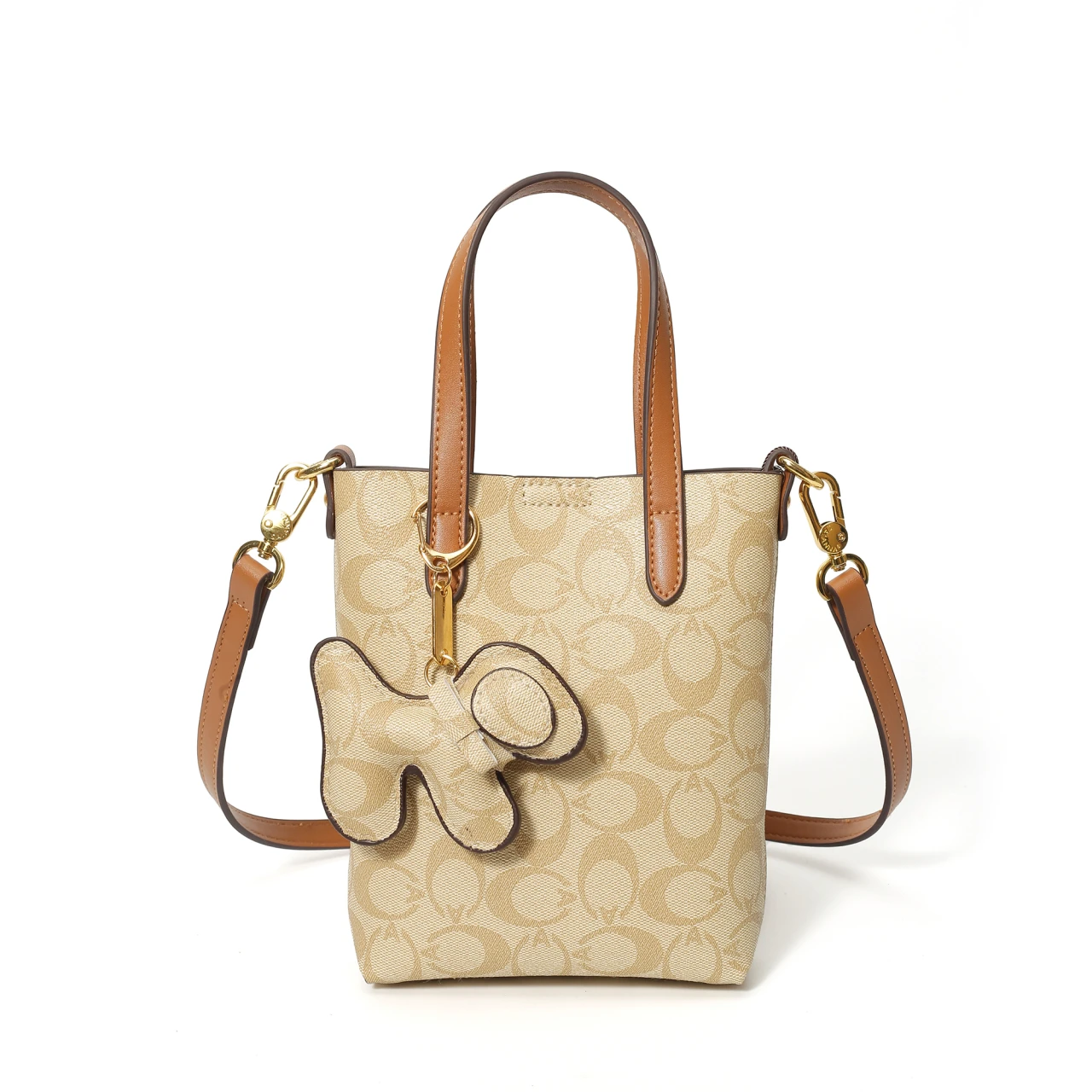 

Designer Commuter Tote Handbag - Chic Crossbody Purse With Solid Color & Paris Vintage Letter Logo