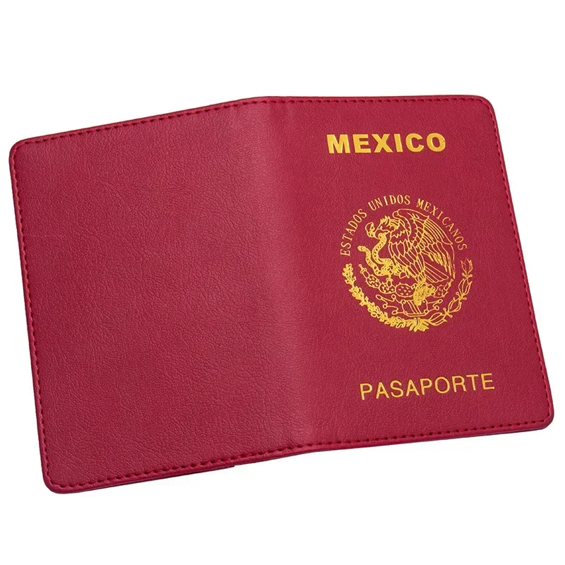 Funda de PU para pasaporte, soporte para boletos de América del Norte, soporte para pasaporte de México, bolsa de protección, accesorios de viaje