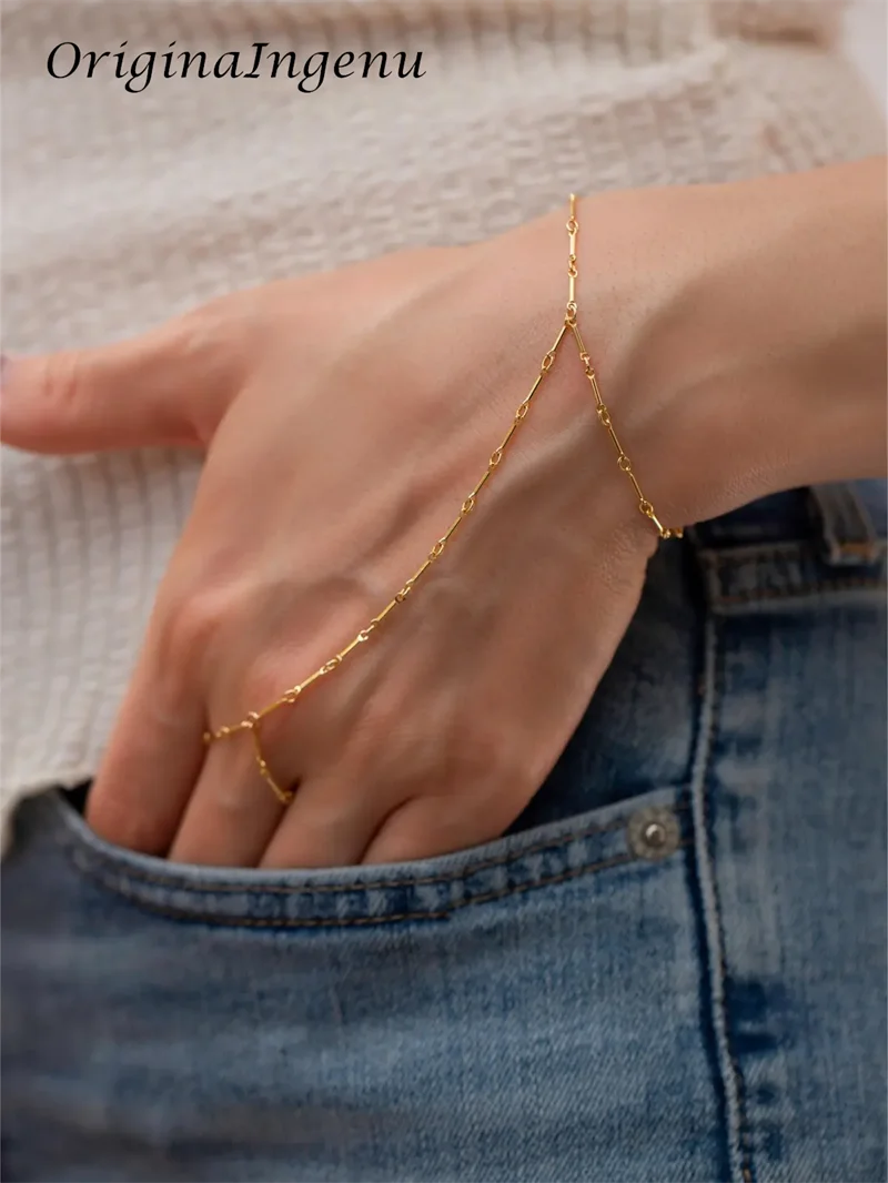14k Gold Filled Strong Bar Chain Hand Chain Bracelet Pearls Bracelet Hypoallergenic Jewelry Tarnish Resistant Jewelry for Women