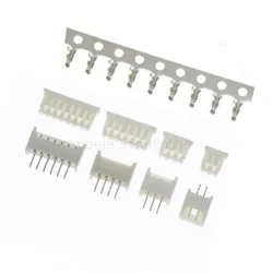 20sets Micro JST 1.25mm T-1 2/3/4/5/6/7/8/9/10P Straight Pin Connector Plug Female ,Male