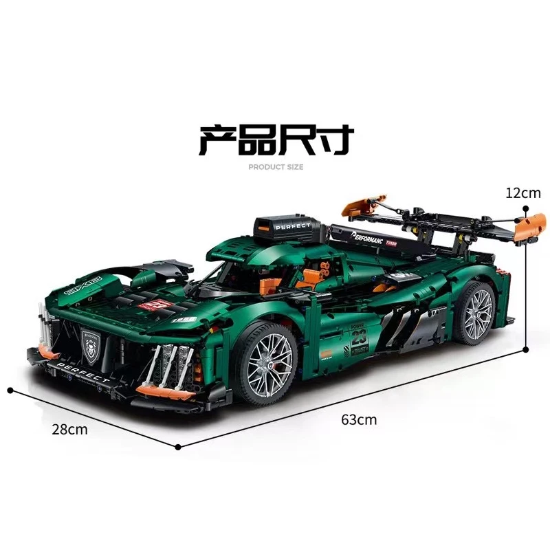 IN STOCK 10616 3746pcs 1:8 MOC Technical RC Racing Car Building Blocks Bricks Model Assembling Toys for Children Birthday Gift