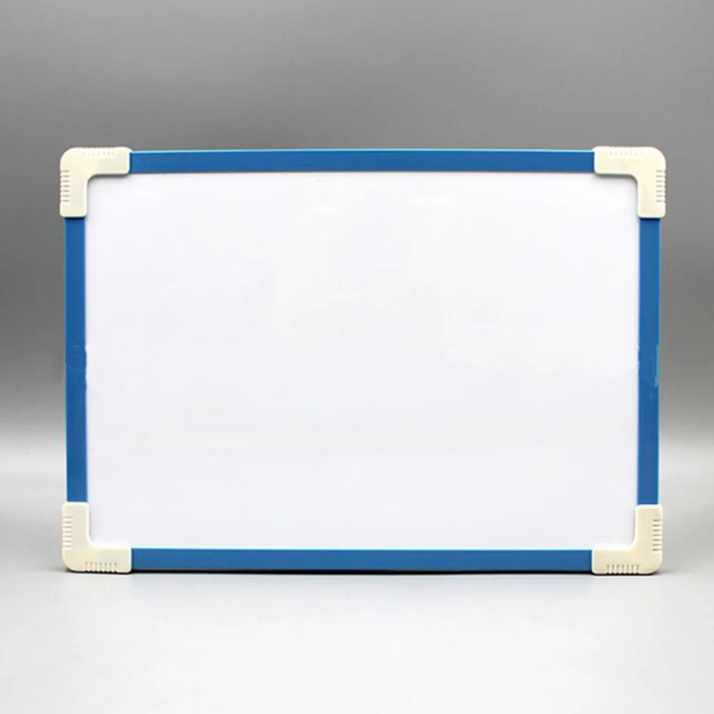 Erasable Message Board Double-sided Magnetic Drawing Board Sketch Writing Board (Blue and White 21x30CM)