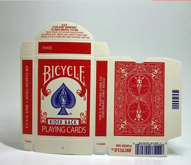 Jeu de cartes à jouer vélo original, 20/50 pièces, AfricBox, Old Rider, étui design rouge ou bleu, accessoire tours de magie, accessoire magicien,