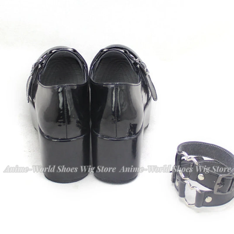 Virtual YouTuber Makaino Ririmu Black Cosplay Shoes