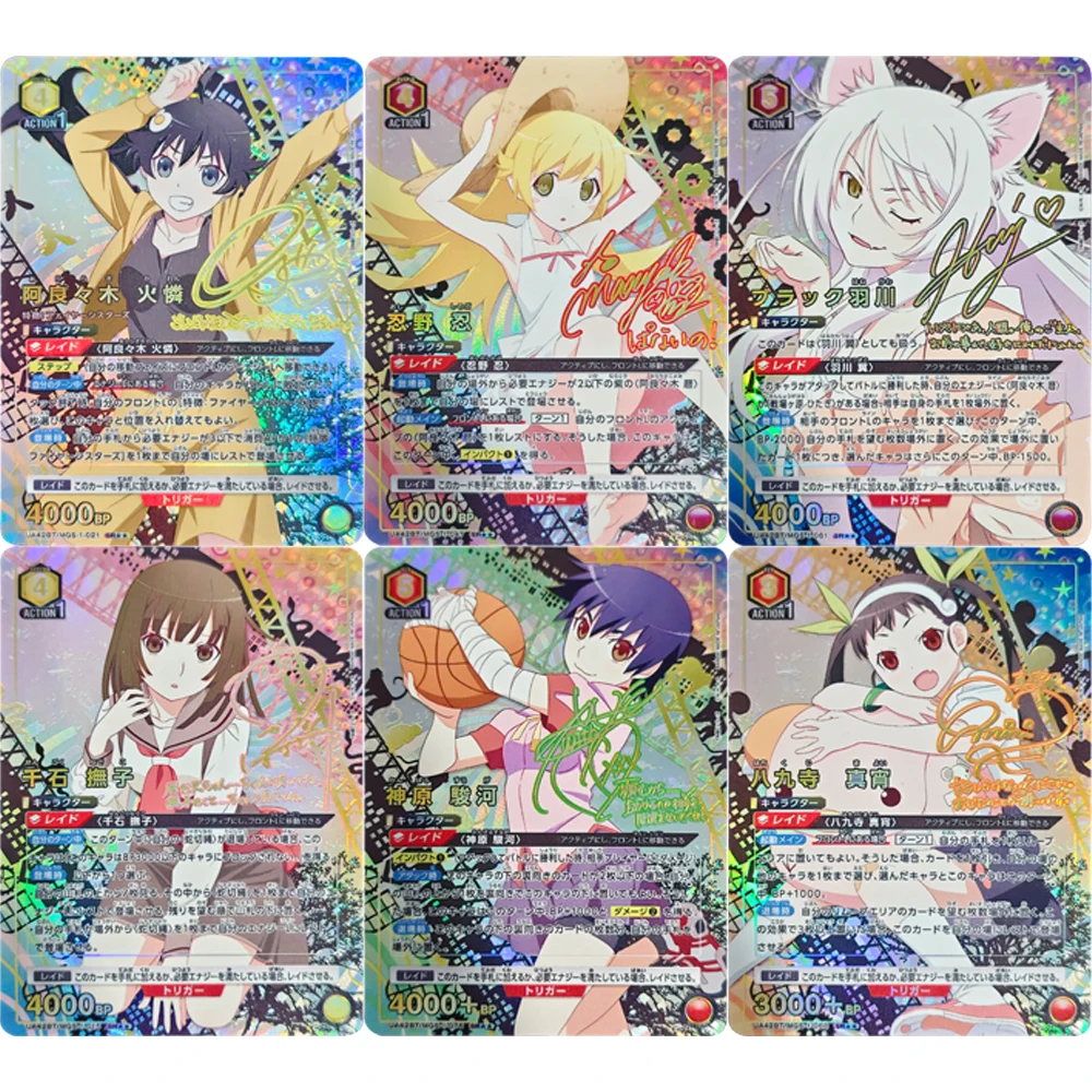

Anime Union Arena Collection Card Araragi Koyomi Oshino Shinobu Hanekawa Tsubasa Hachikuji Mayoi Card Signature Card Toy Gifts