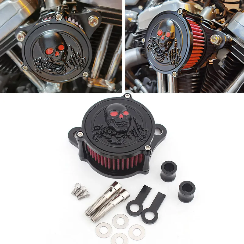 

Motorcycle Parts Air Filter Motocross Scooter Air Pods Cleaner Kits Fits For Harley Davidson Sportster XL 2004-2022