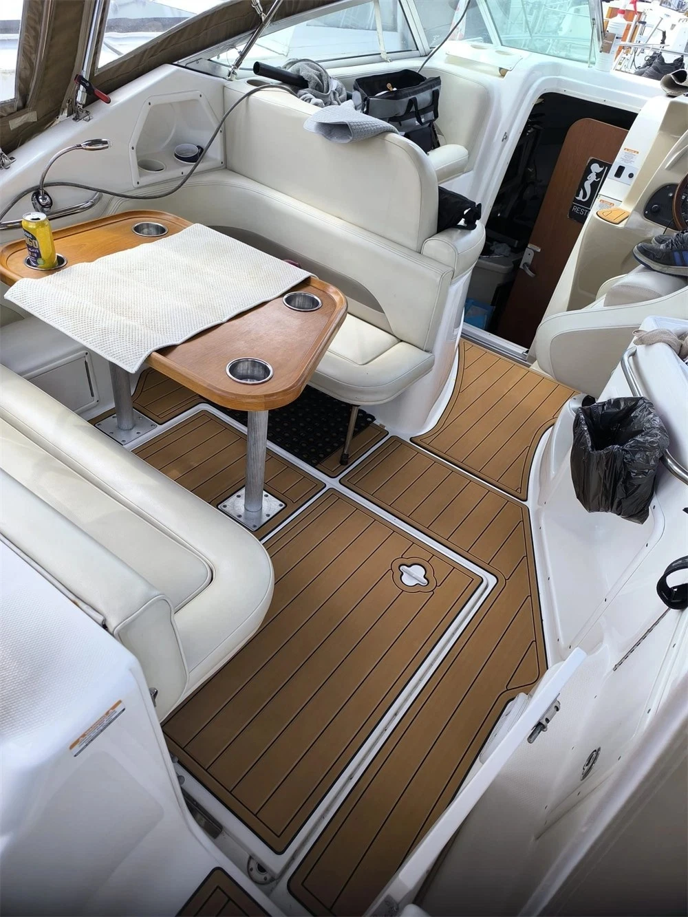 Self-Adhesive faux Teak EVA Marine Mat-1997-2005 Chaparral 260 Signature 6mm (1/4