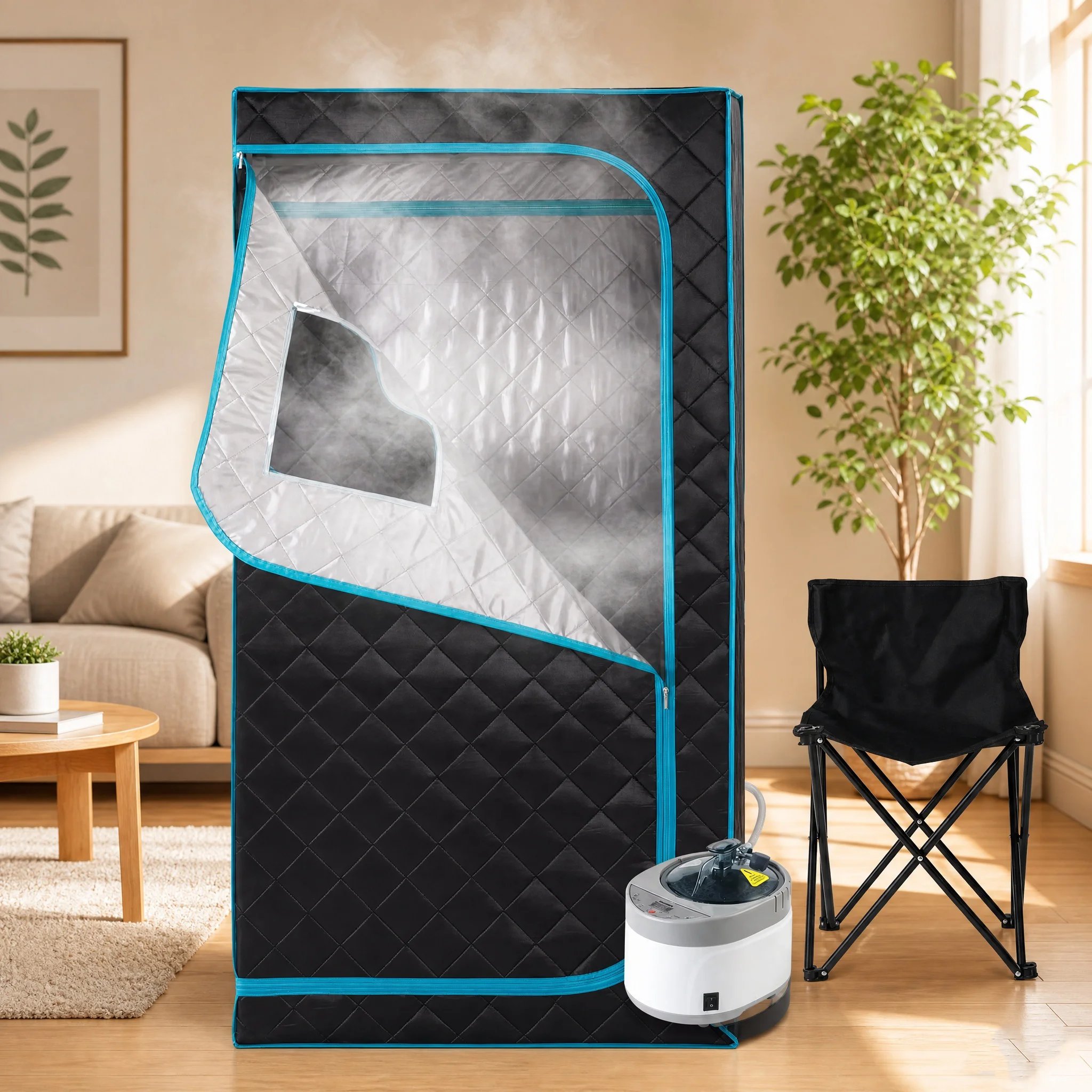 Portable Foldable Steam Sauna Room Household Sweat Tent Detox Therapy Weight Loss Skin Care Sauna Cabin