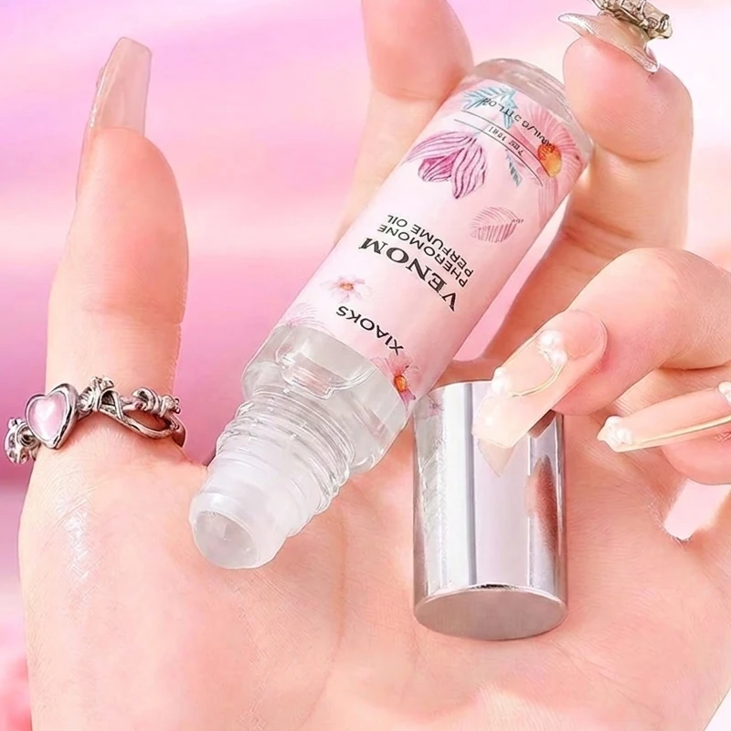 Women's Pheromone Roll-On Perfume Essential Oil, Long-Lasting Fruity Floral Scent, Suitable for Couples to Carry on Dates, Alcohol-Free; Roll-On Design, Gentle and Non-Irritating, a Walking Dopamine Enhancer, Enhances Charm and Attracts the Opposite Sex; Suitable for Sensitive Skin, Can Be Used Day and Night, Ideal as a Holiday Gift, and the First Choice for Various Special Occasions Like Dates and Parties view 4