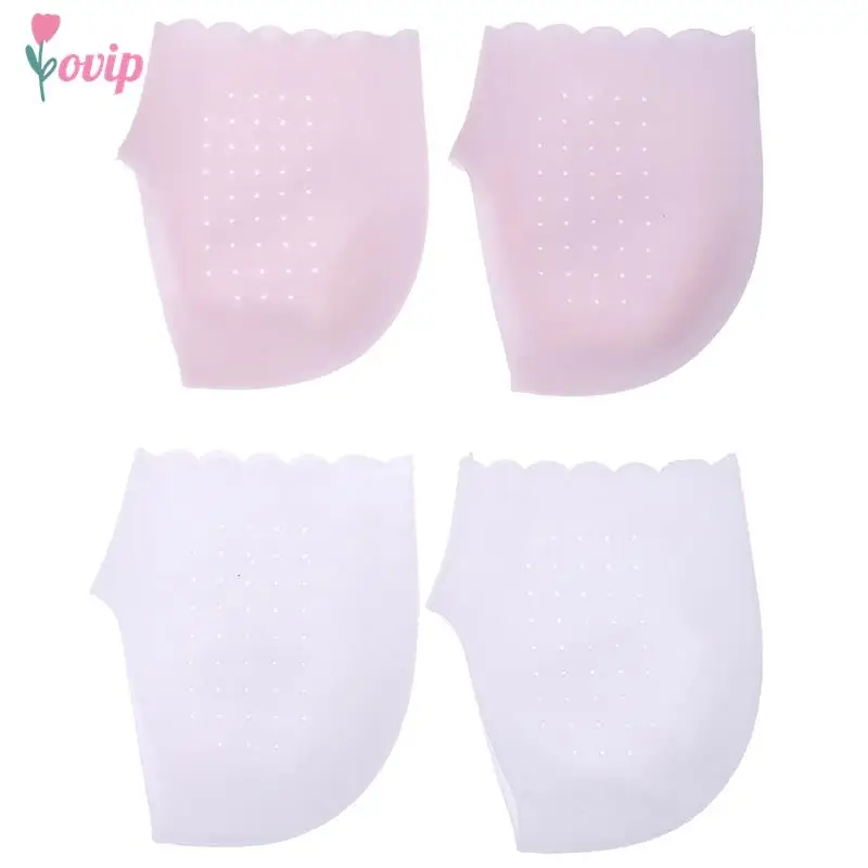 Invisible Height Increase Insoles Women Men Heel Pads Silicone Gel Lift Insole Dress In Socks Foot Skin Care Tool Cracked Skin