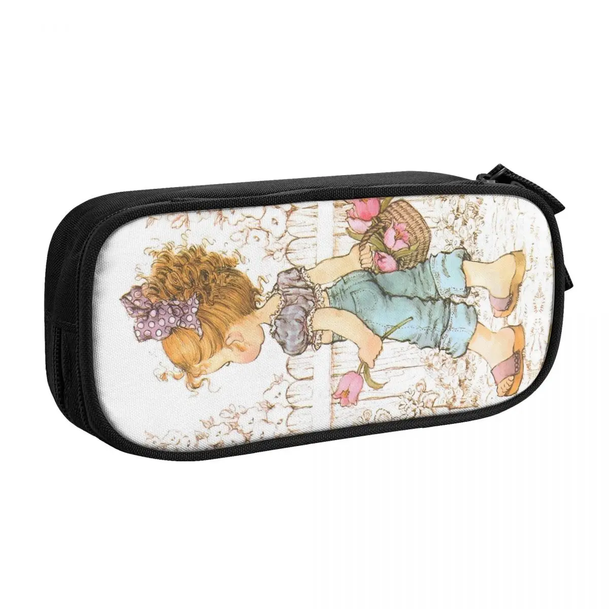 مخصص لطيف رائعتين S-Sarahs K-Kays مقلمة للبنين بنات زهرة فتاة سعة كبيرة القلم حقيبة صندوق اللوازم المدرسية