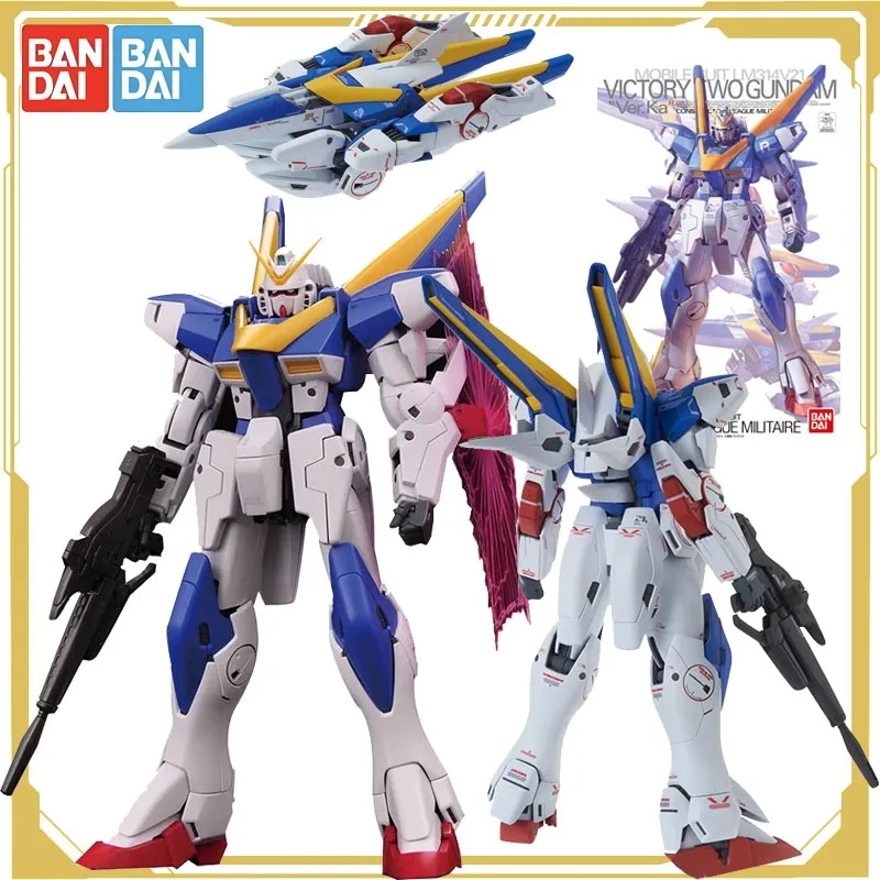 

Bandai Original GUNDAM Anime Figure MG V2 LM314V21 Victory 2 Action Figure Toys for Boys Girls Kids Gift Model Ornaments