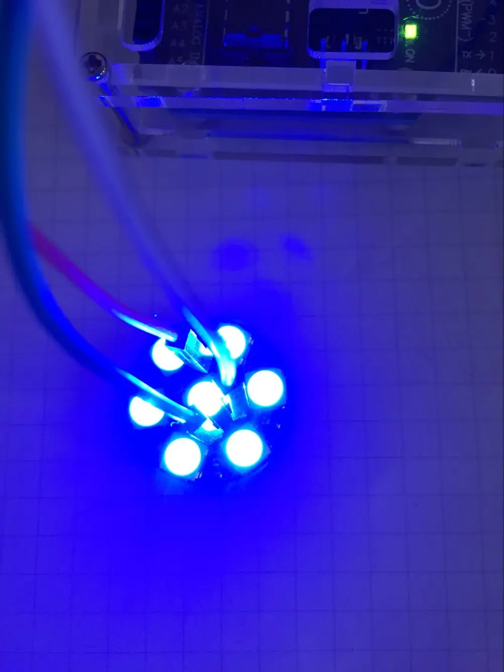 5/10/20/100 Stück WS2812B 7-Bit RGB LED-Ringlichtmodul 5050 Adressierbare LED-Lampe mit eingebautem Treiber für Arduino DIY-Projekte – Detail 3