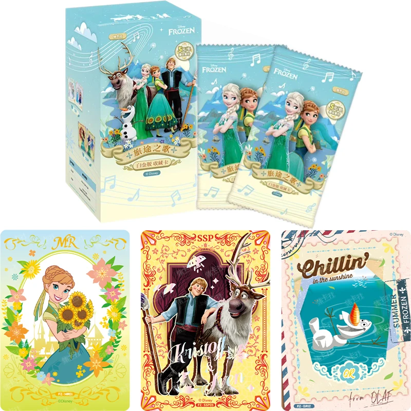 

Подлинная карта Disney «Холодное сердце», «Песня путешествий», платиновое издание, Кристофф, Эльза, Анна, принцесса, коллекционные карты, игрушки, подарок